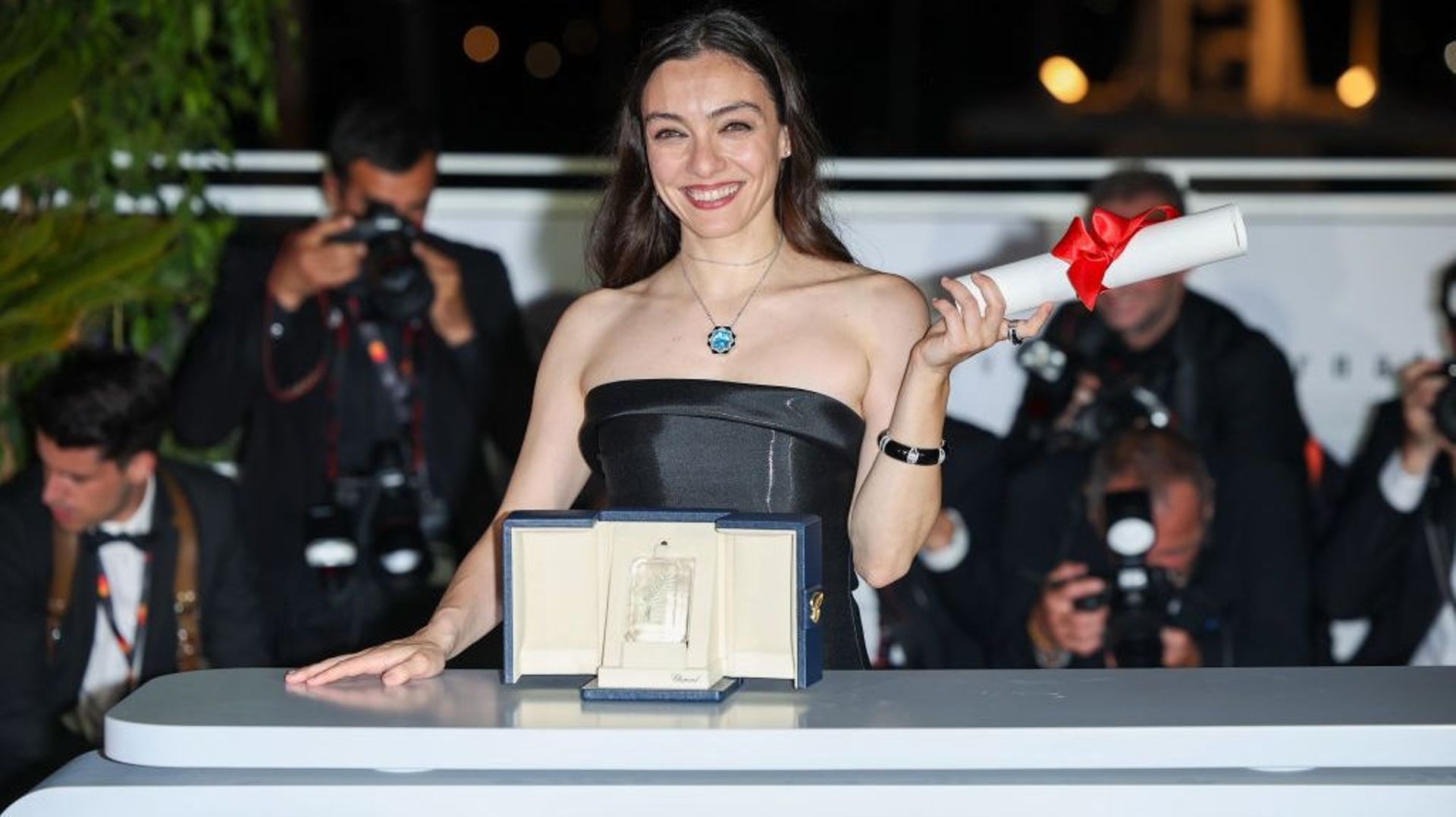 L'actrice turque Merve Dizdar, récompensée par le Prix d'interprétation féminine.