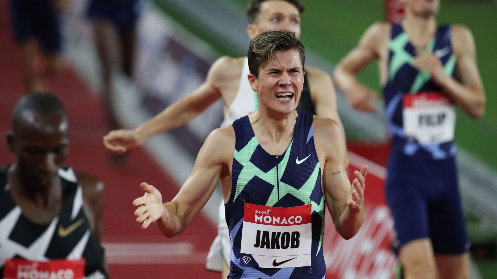 Jakob Ingebrigtsen, a battu le record d'Europe du 1.500 m vendredi lors du meeting de Monaco, la premier de la saison en Ligue de diamant