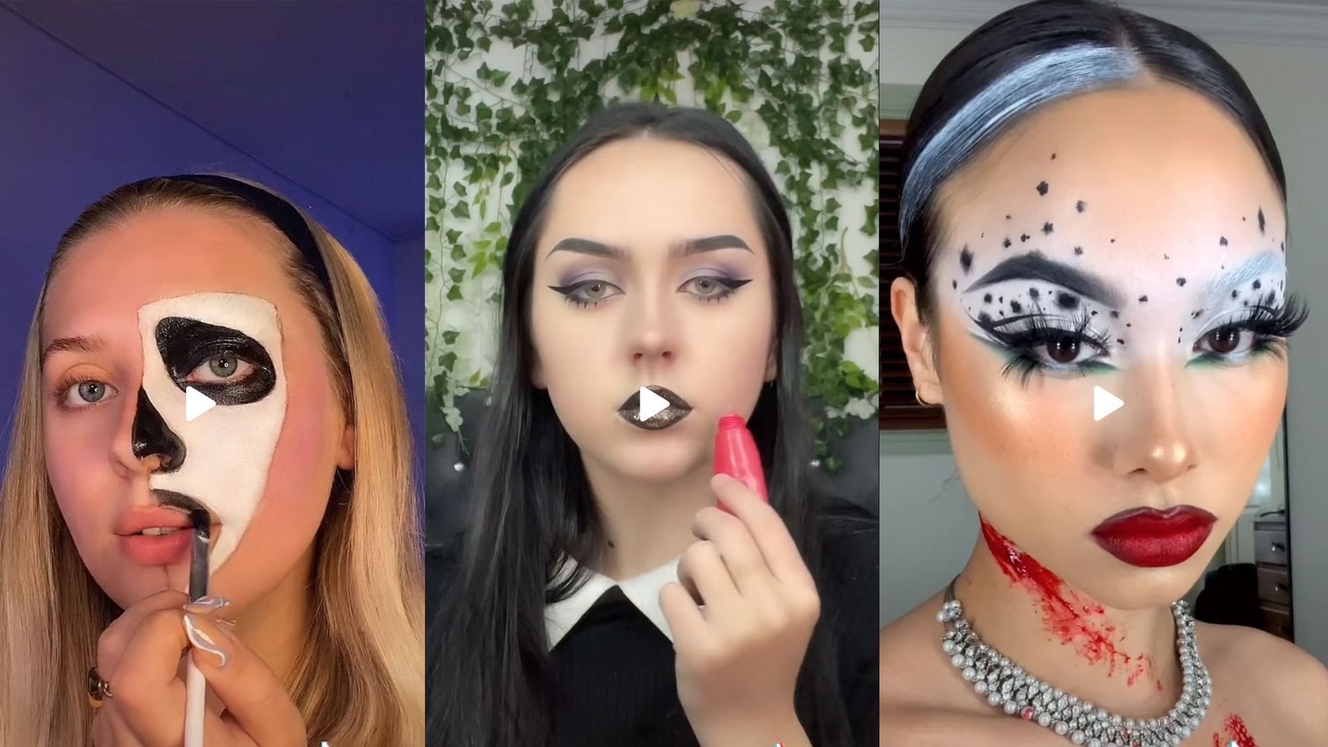 Le TikTok beauté de la semaine : un make-up glaçant pour Halloween.