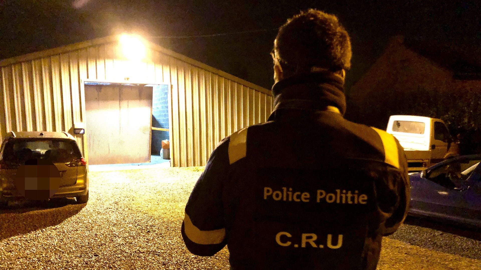 Ce hangar, situé à Ferrières, servait de lieu de stockage pour la cocaïne.