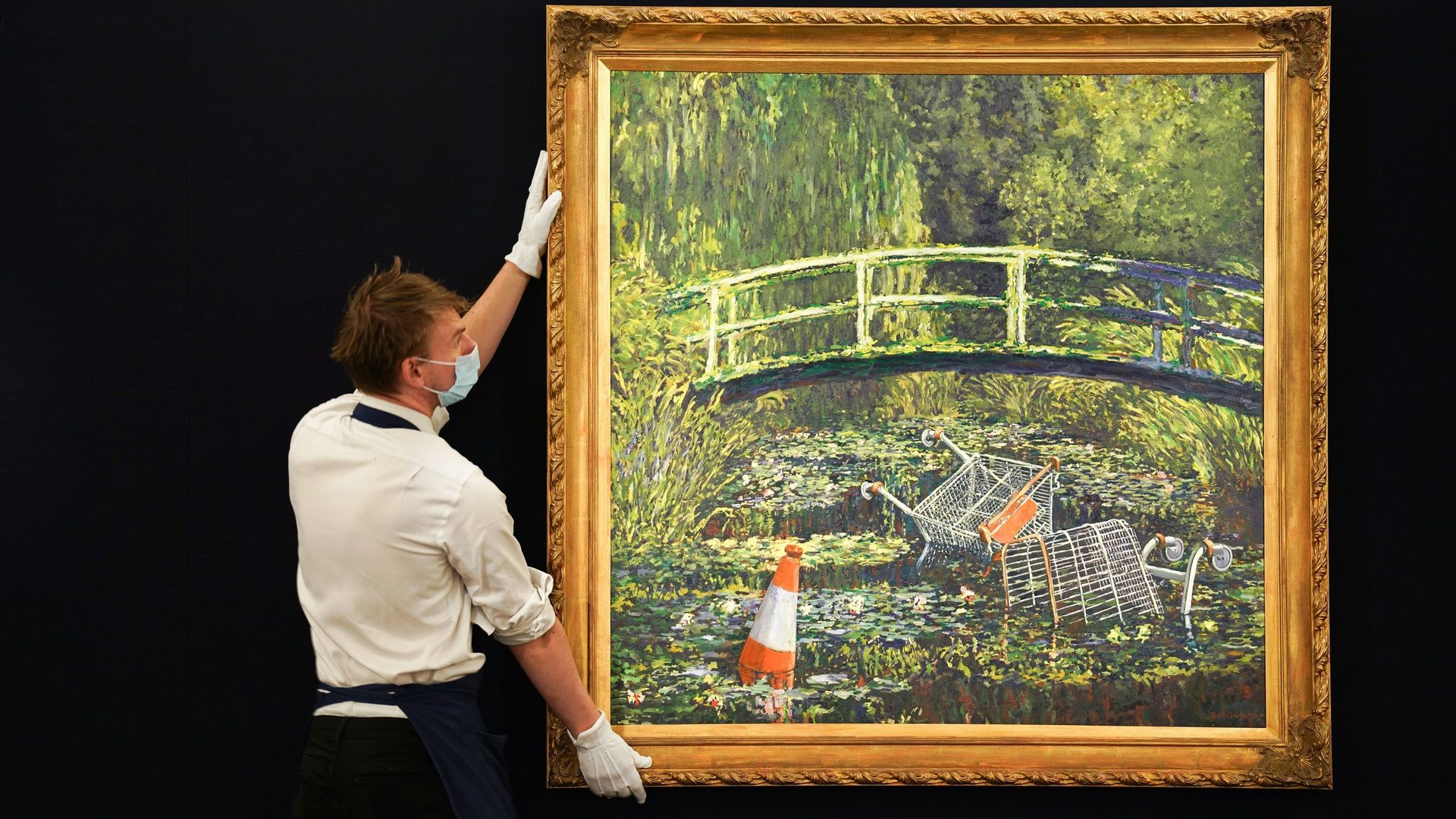 Un tableau de Banksy contre le consumérisme… bientôt en vente