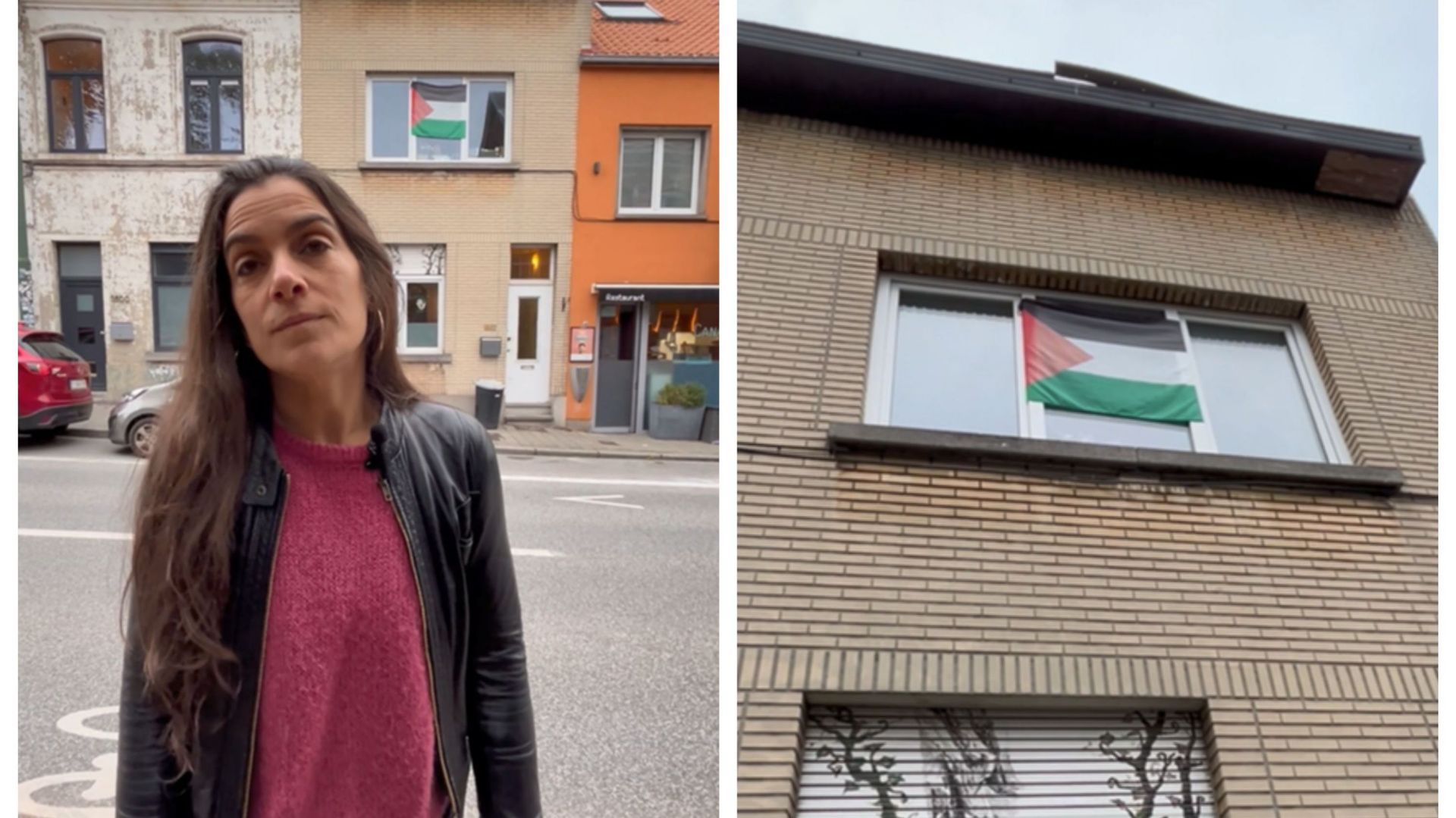 A Auderghem, la police demande à Monia de retirer le drapeau palestinien à sa fenêtre sous peine de p.-v.