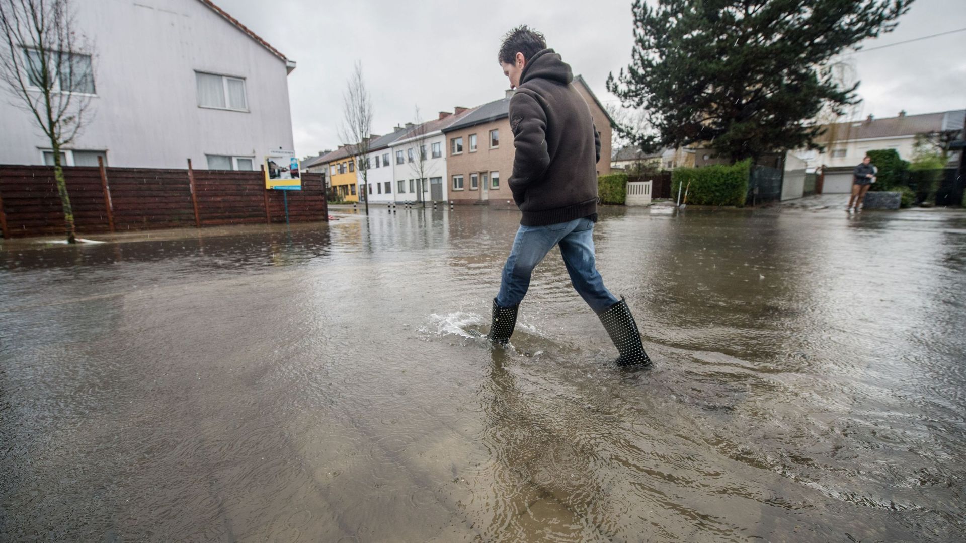 Photo d'illustration prise lors des inondations en Belgique en 2021.