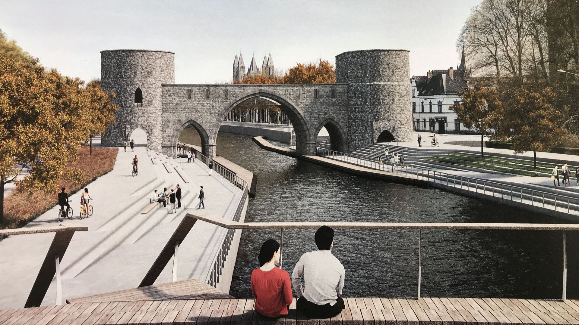 Le nouveau visage du pont des Trous à l'horizon 2021.