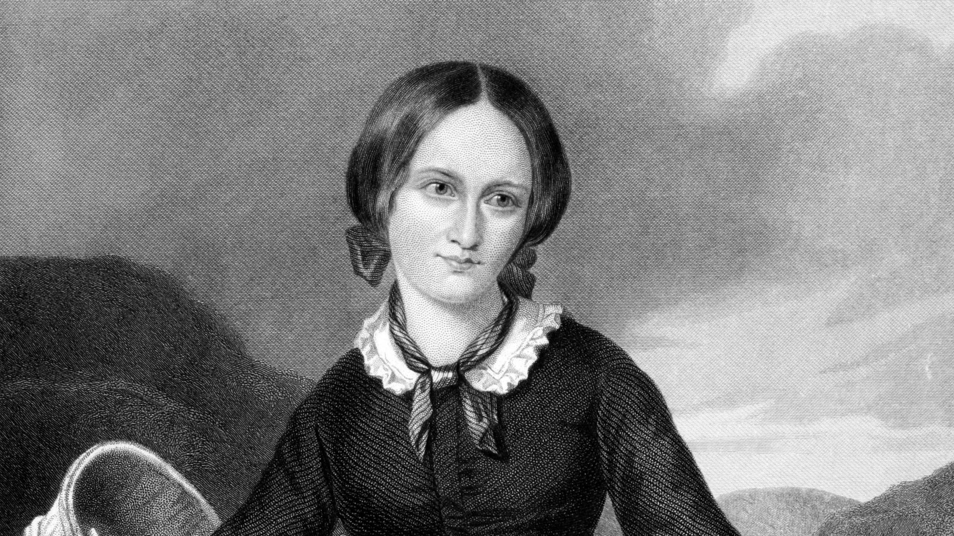 Charlotte Brontë (1816-1855), gravure de 1885 par WG Jackman