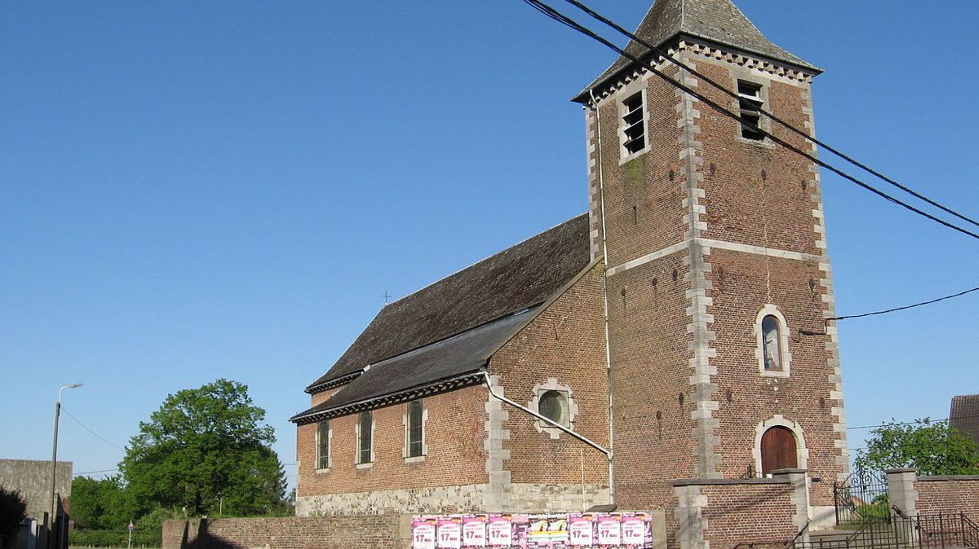 L’église Saint-Martin du village de Villers-le-Peuplier