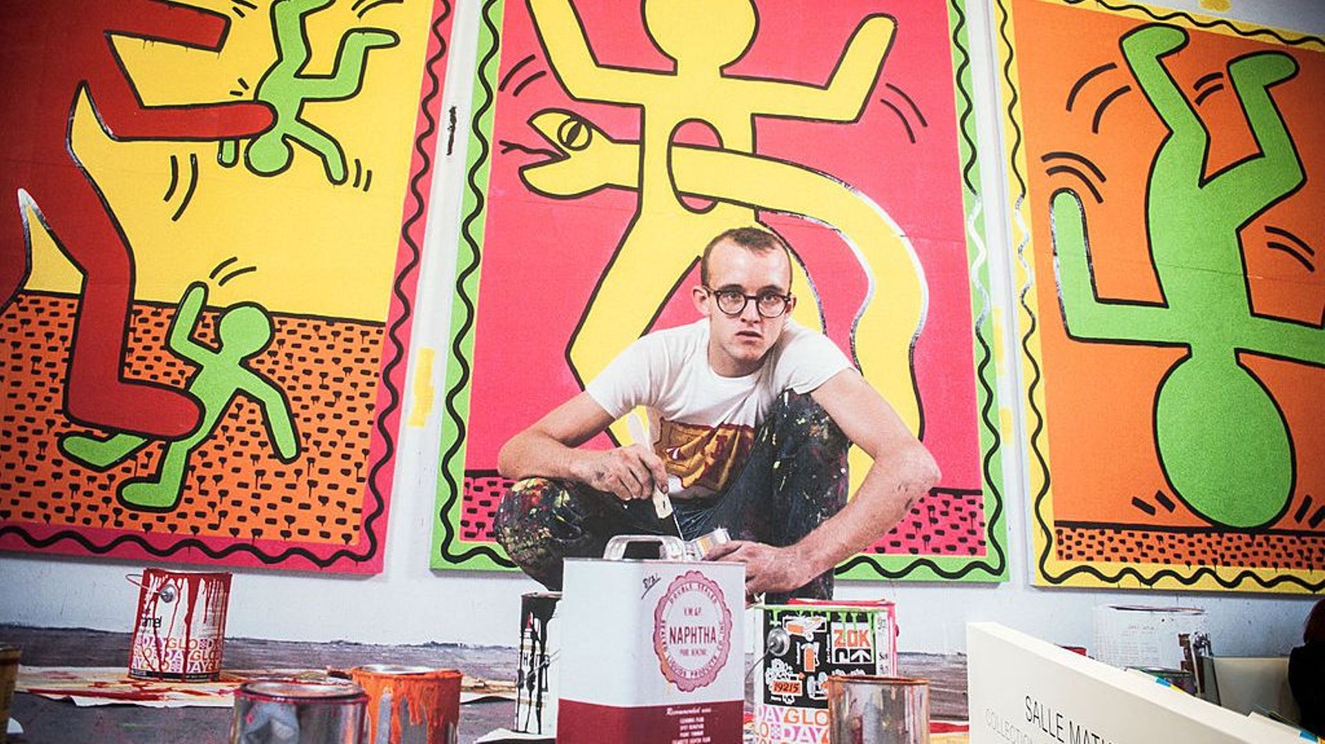 'Keith Haring' Exhibition Preview At Le Musee D'Art Moderne In Paris