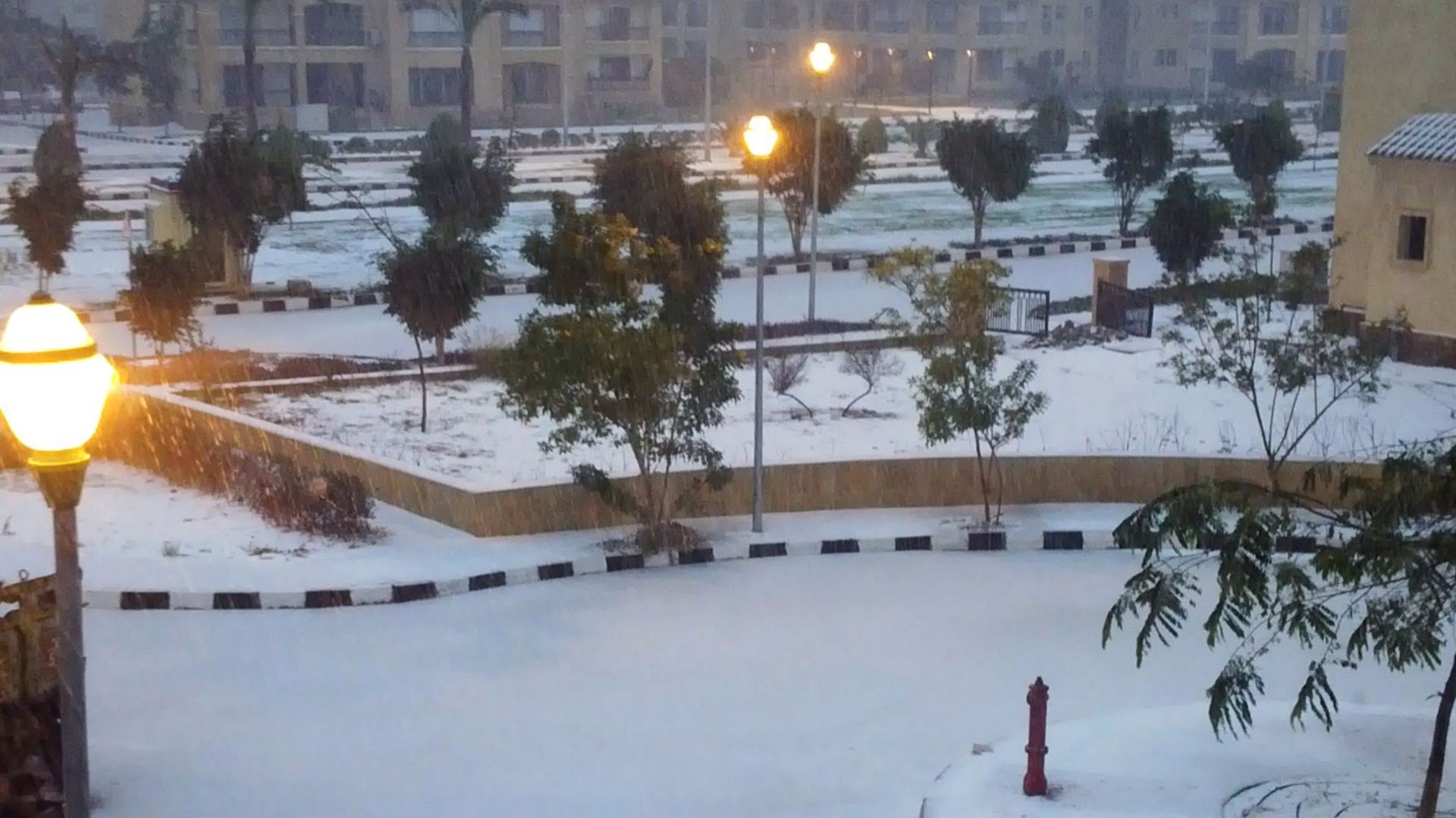 Il a neigé sur le Caire, une première depuis de plus de cent ans