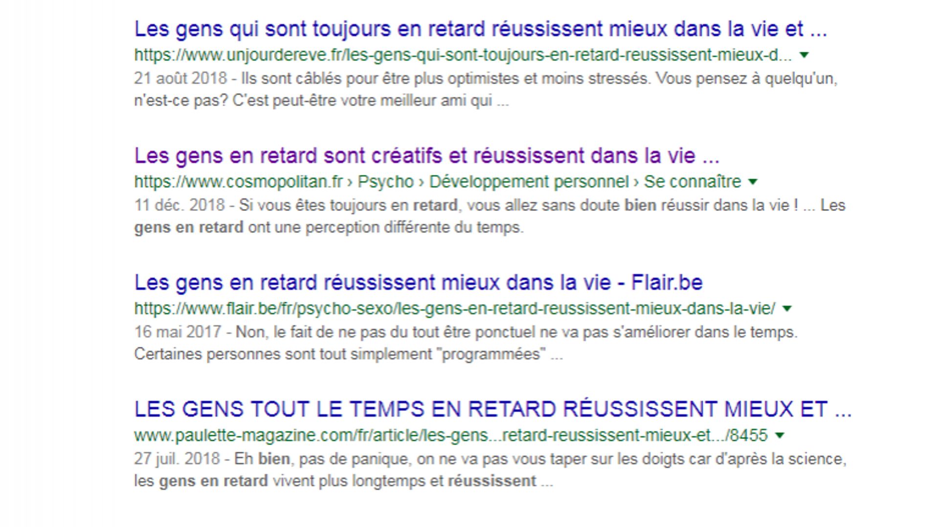 Non Les Gens En Retard Ne Reussissent Pas Mieux On A Verifie Cette Rumeur Persistante Rtbf Be