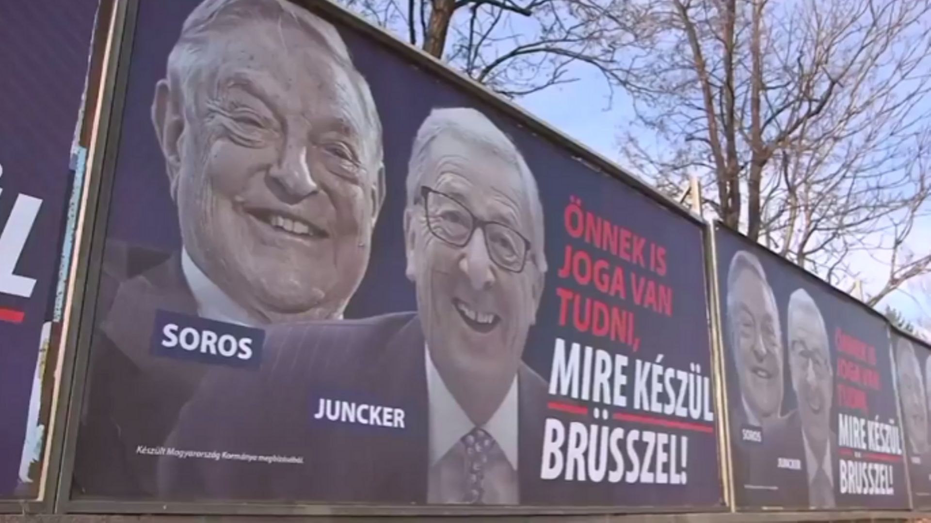 Des affiches europhobes payées par le gouvernement hongrois