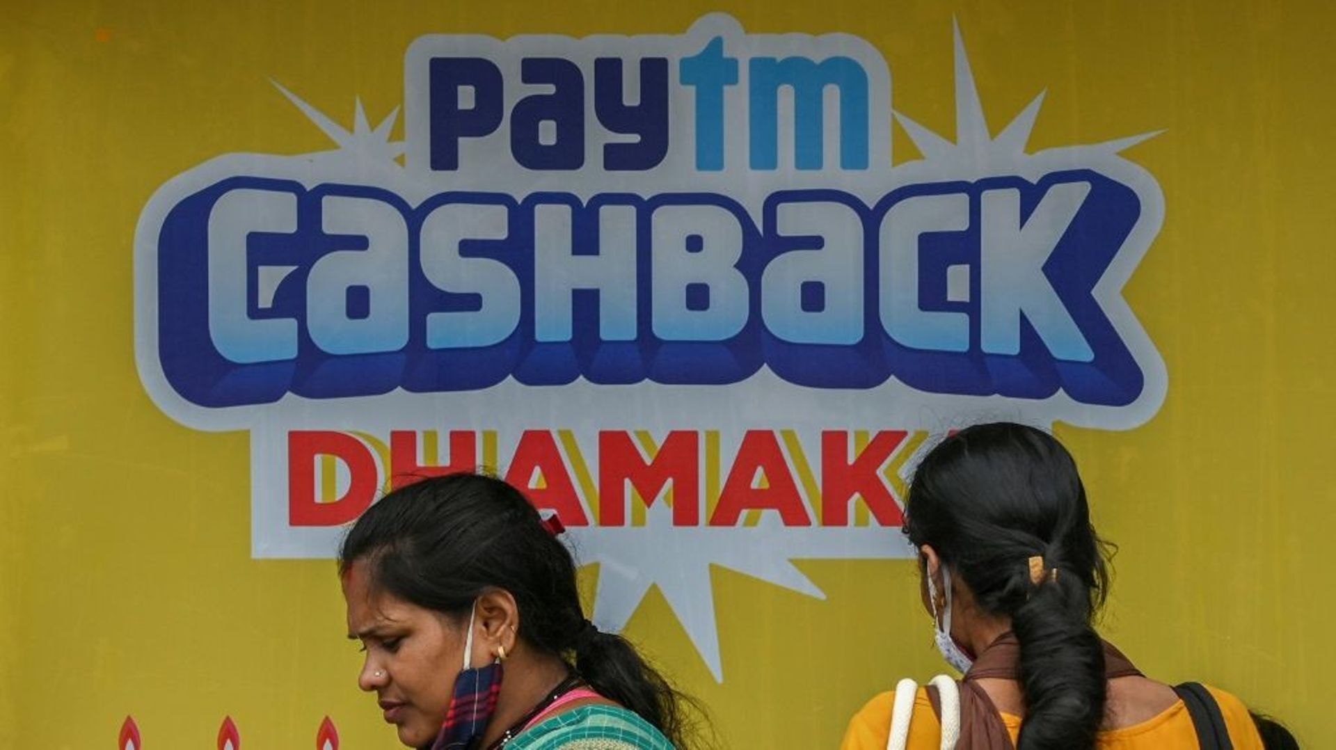 Une publicité pour Paytm à Bombay, en Inde, le 7 novembre 2021