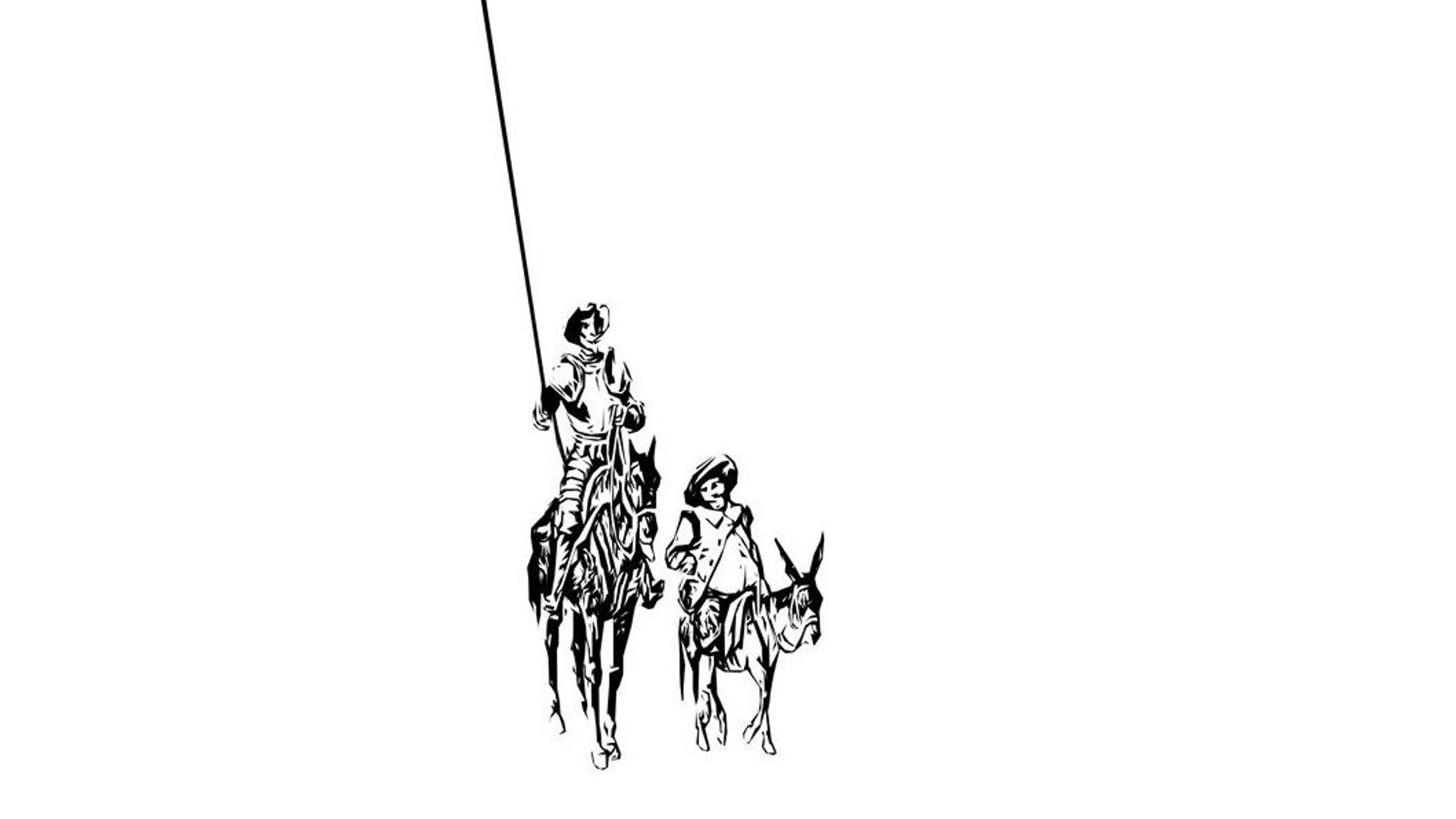 Un des dessins vectoriels réalisés pour Don Quichotte