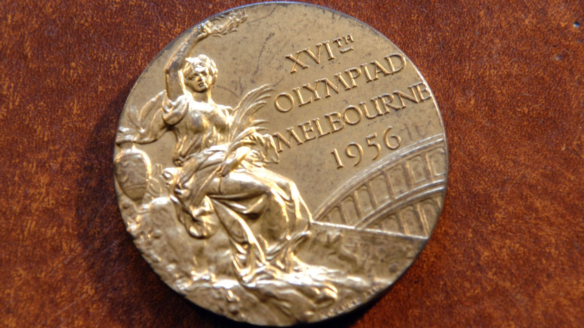 Une médaille "Trionfo", des Jeux de Melbourne, en 1956