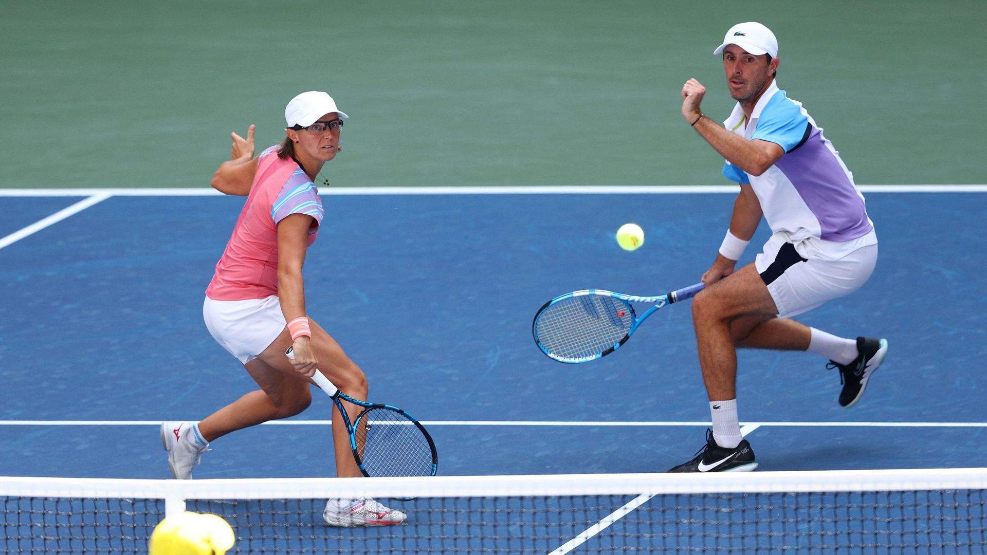 Kirsten Flipkens et Edouard Roger-Vasselin à l’US Open.