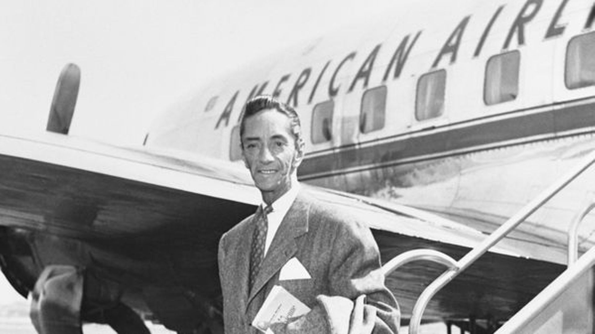 Agustín Lara arrivant à New York en 1949
