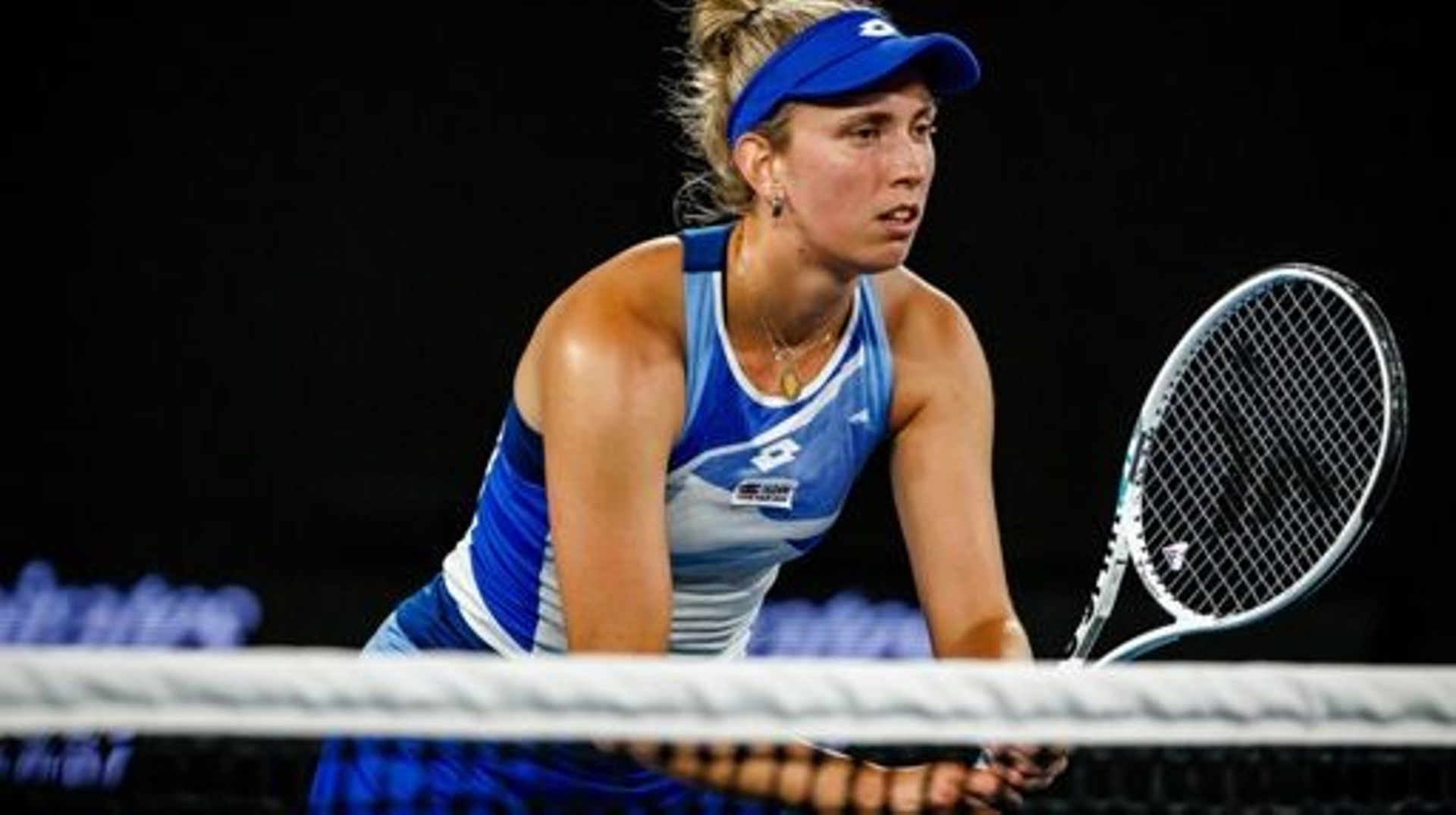 Elise Mertens (WTA 4)  pictured during a women's doubles third round game between Belgian-Us pair Mertens-Hunter and Swiss-Romanian pair Golubic-Niculescu at the 'Australian Open' tennis Grand Slam, Monday 23 January 2023 in Melbourne Park, Melbourne, Aus