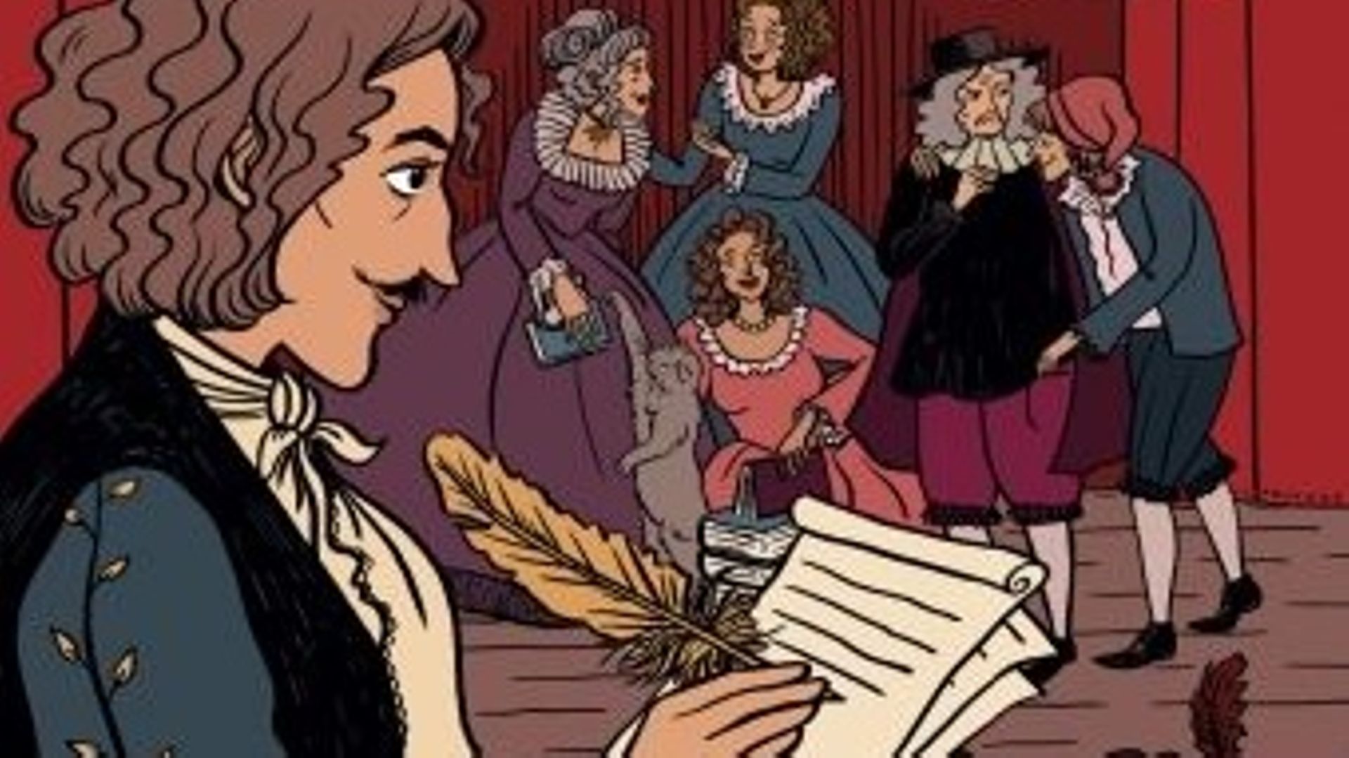 Couverture de la bande dessinée Molière, parue aux éditions Casterman