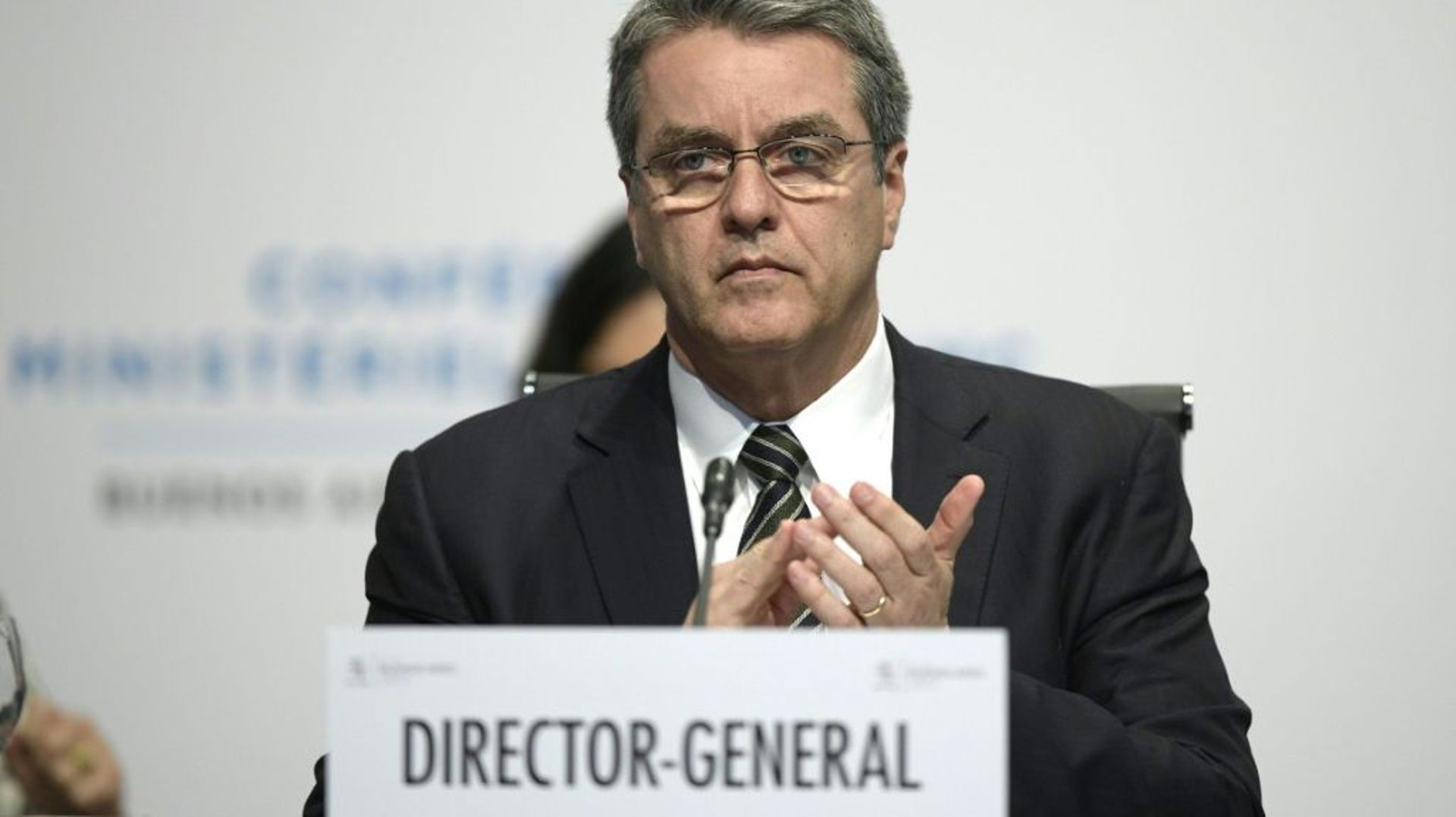 Roberto Azevedo, directeur général de l'OMC, le 13 décembre 2017 à Buenos-Aires