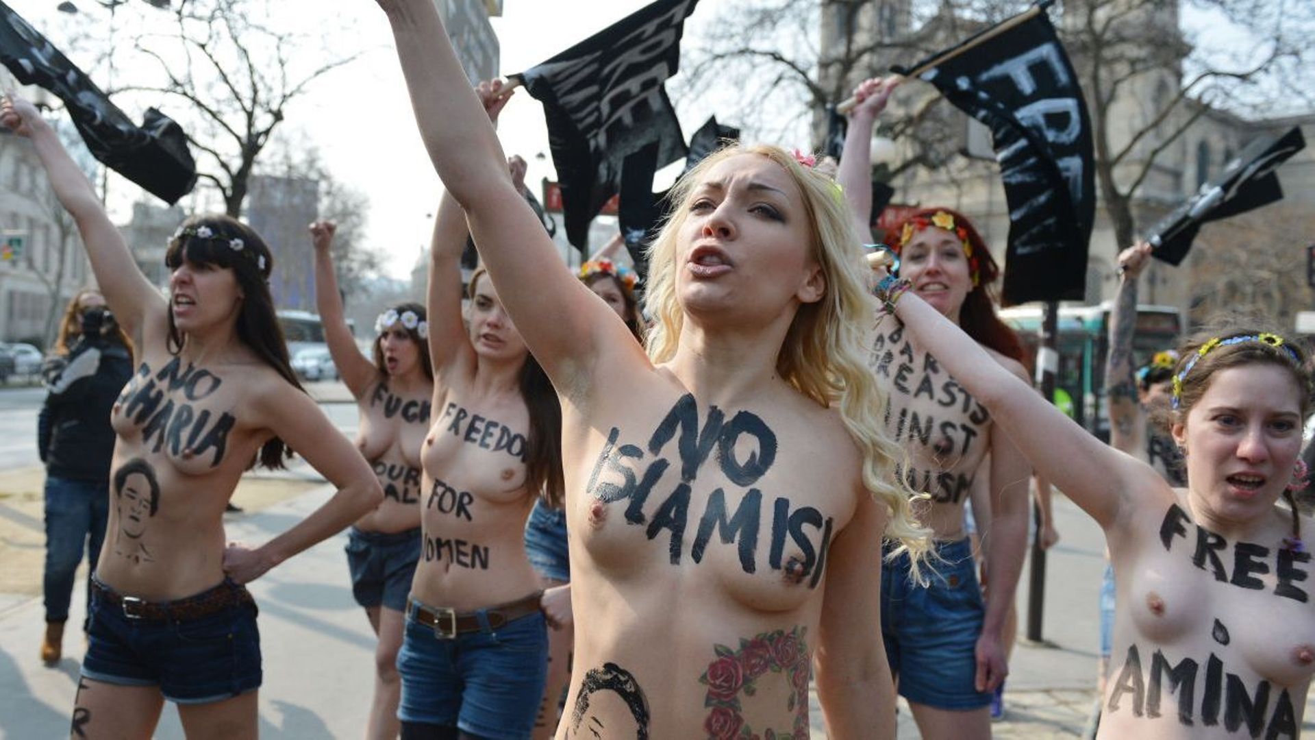 La Femen <b>Inna</b> <b>Shevchenko</b> a obtenu le statut de réfugié en France.