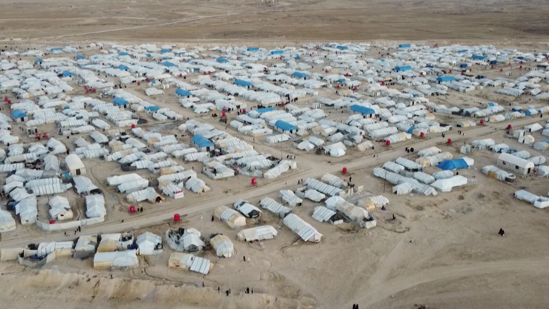 Des anciens membres du groupe terroriste état islamique sont détenus dans ce camp au nord-est de la Syrie.