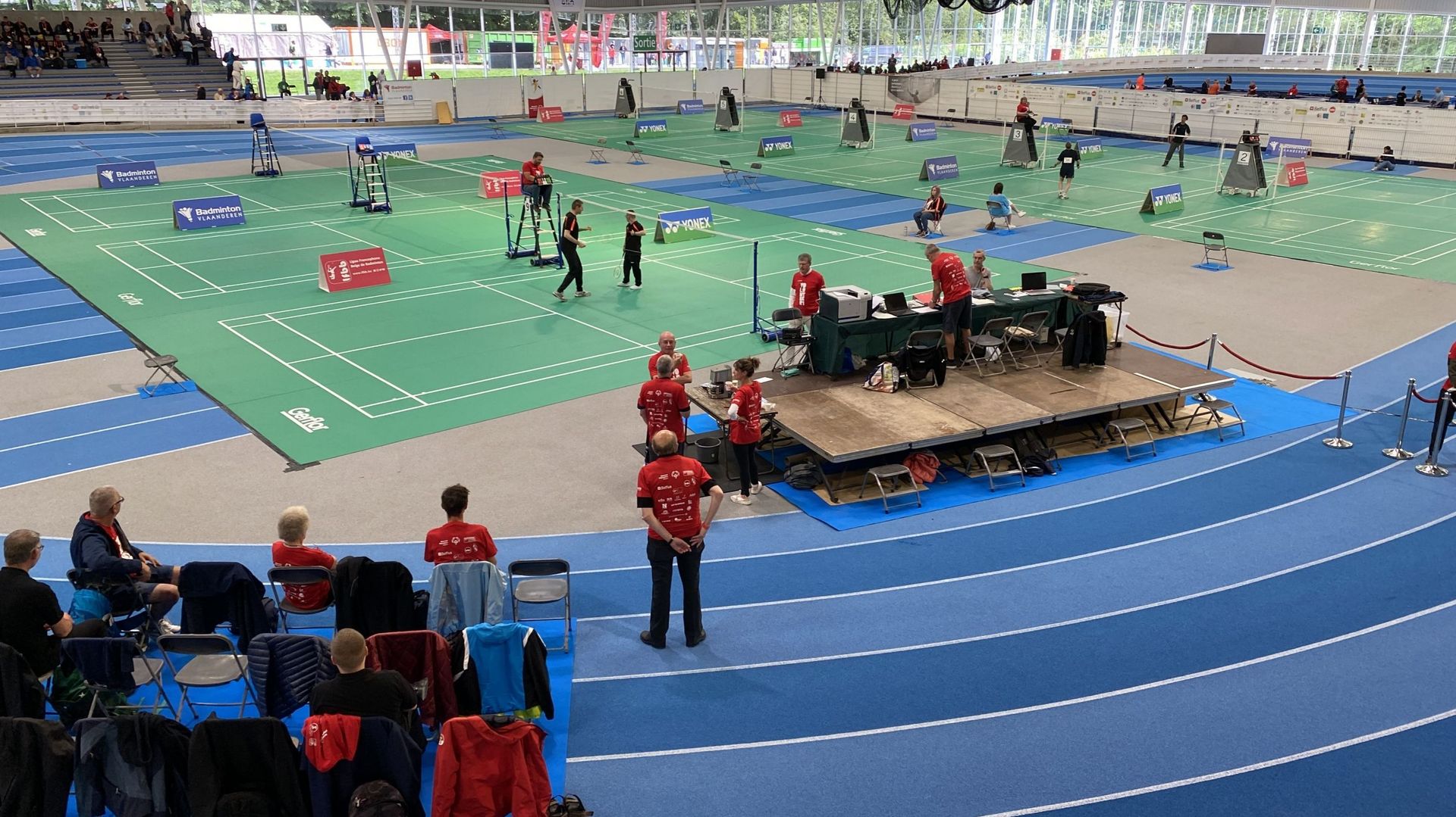 La nouvelle piste d’athlétisme indoor de Louvain-la-Neuve : un des sites occupés pour les 16 disciplines des Special Olympics