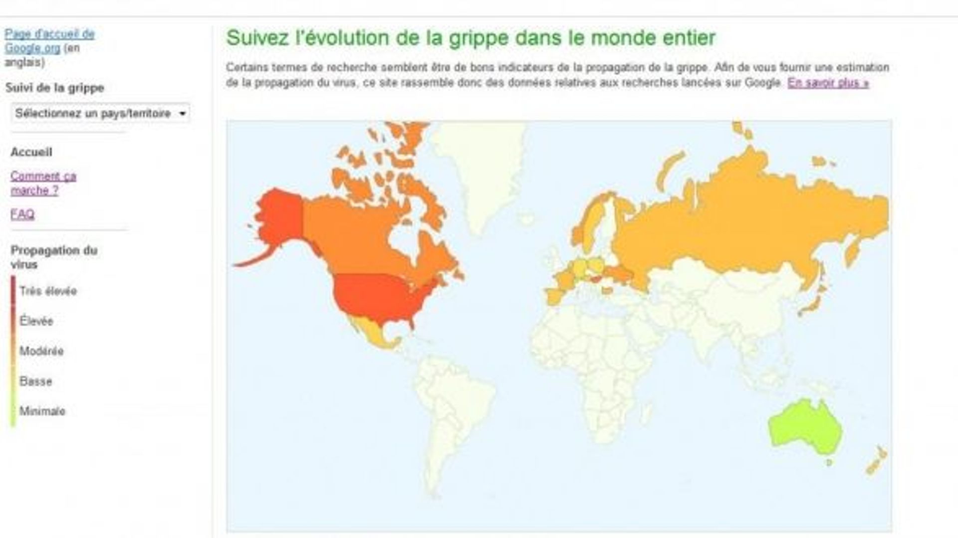 Google: suivre l'évolution de la grippe en Belgique est possible - RTBF ...