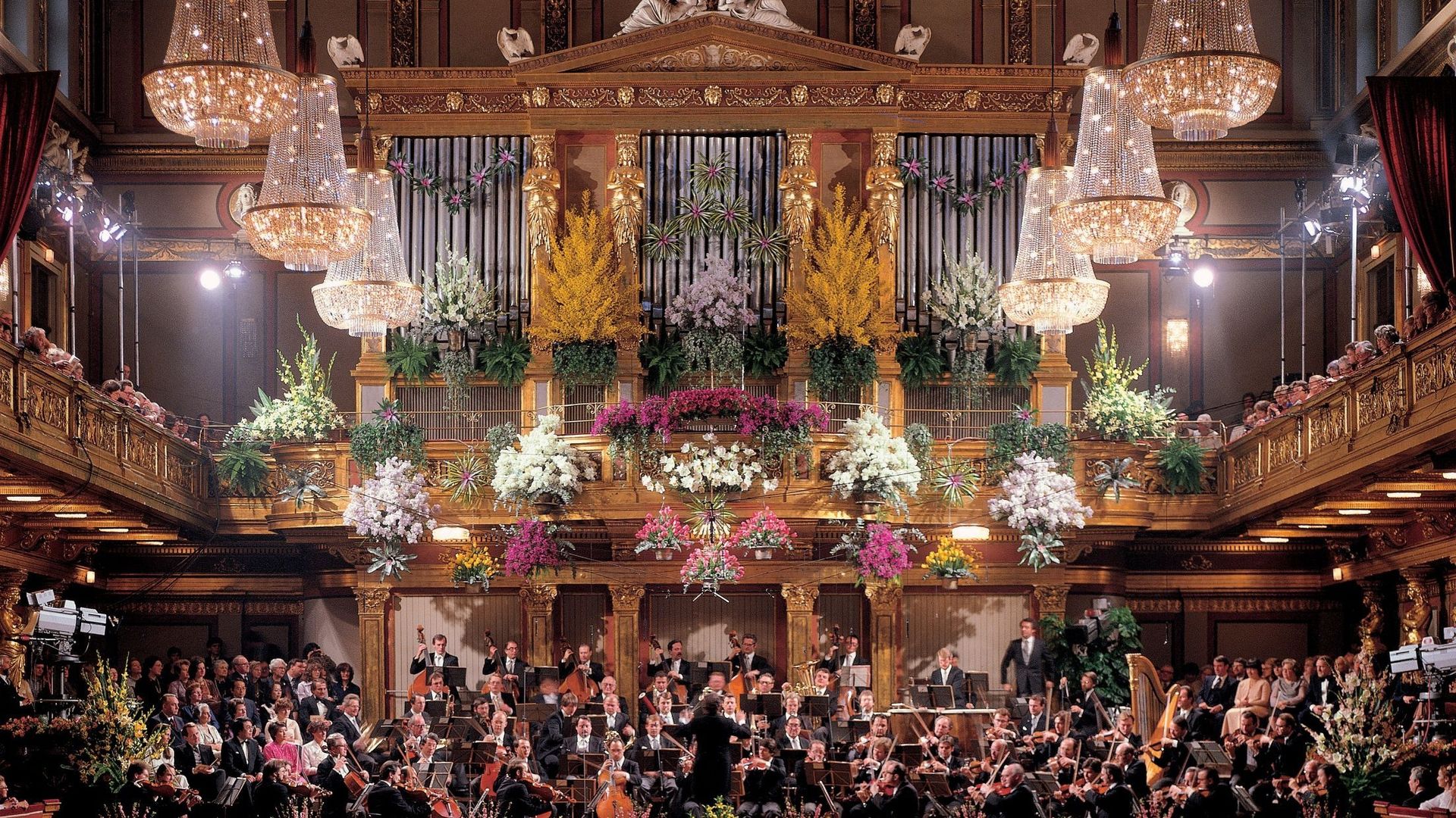 La Salle dorée du Musikverein accueille chaque année l’Orchestre Philharmonique de Vienne pour le traditionnel Concert du Nouvel an