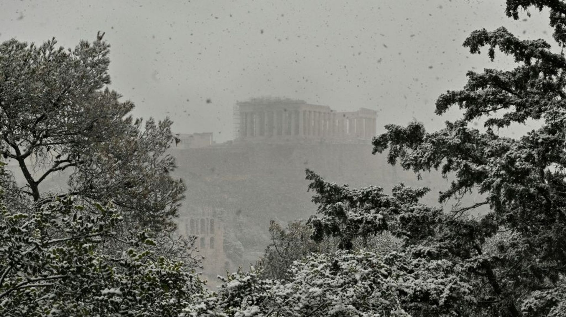 Grand froid et chutes de neige exceptionnelles en Grèce