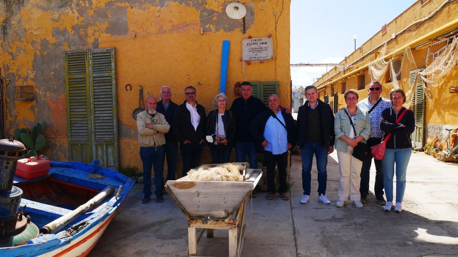 Les Belges du bout du monde en Italie avec Pierre Vaïana et son équipe au musée de l’anchois à ASPRA