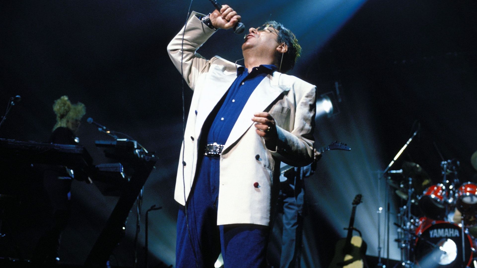 Claude Nougaro At The Zenith In Paris, France On April 19, 1989.