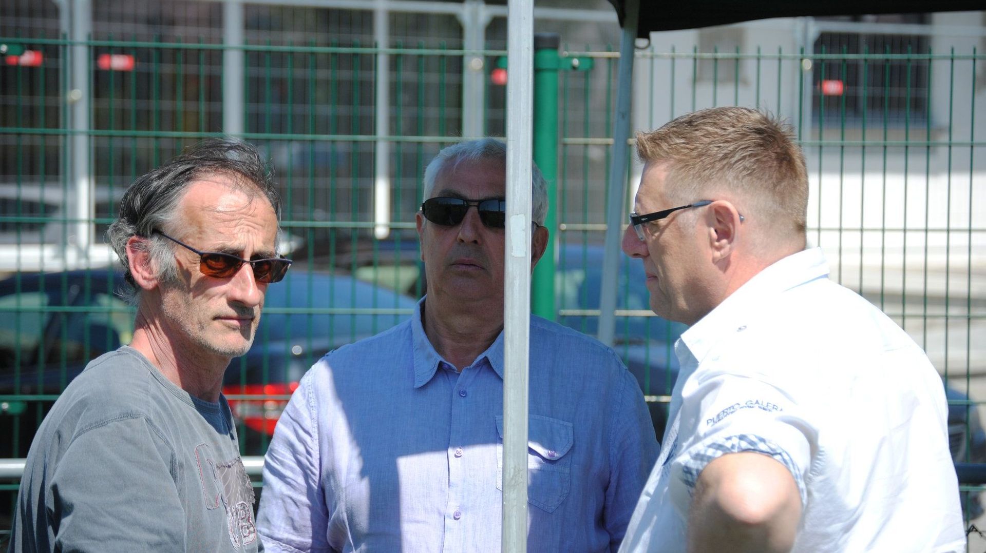 De gauche à droite Axel Quataert, Freddy Blavier et Pascal Boulant.
