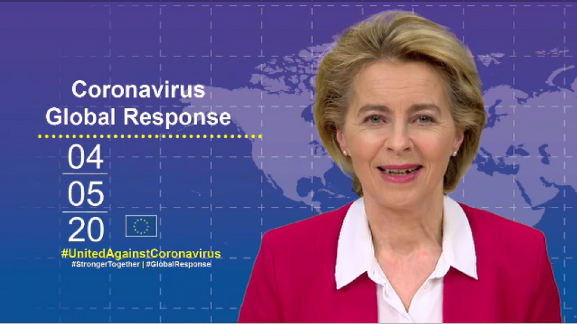 Ursula von der Leyen, la présidente de la Commission européenne, anime la collecte de fonds mondiale pour financer la recherche d'un vaccin et des traitements contre le nouveau coronavirus