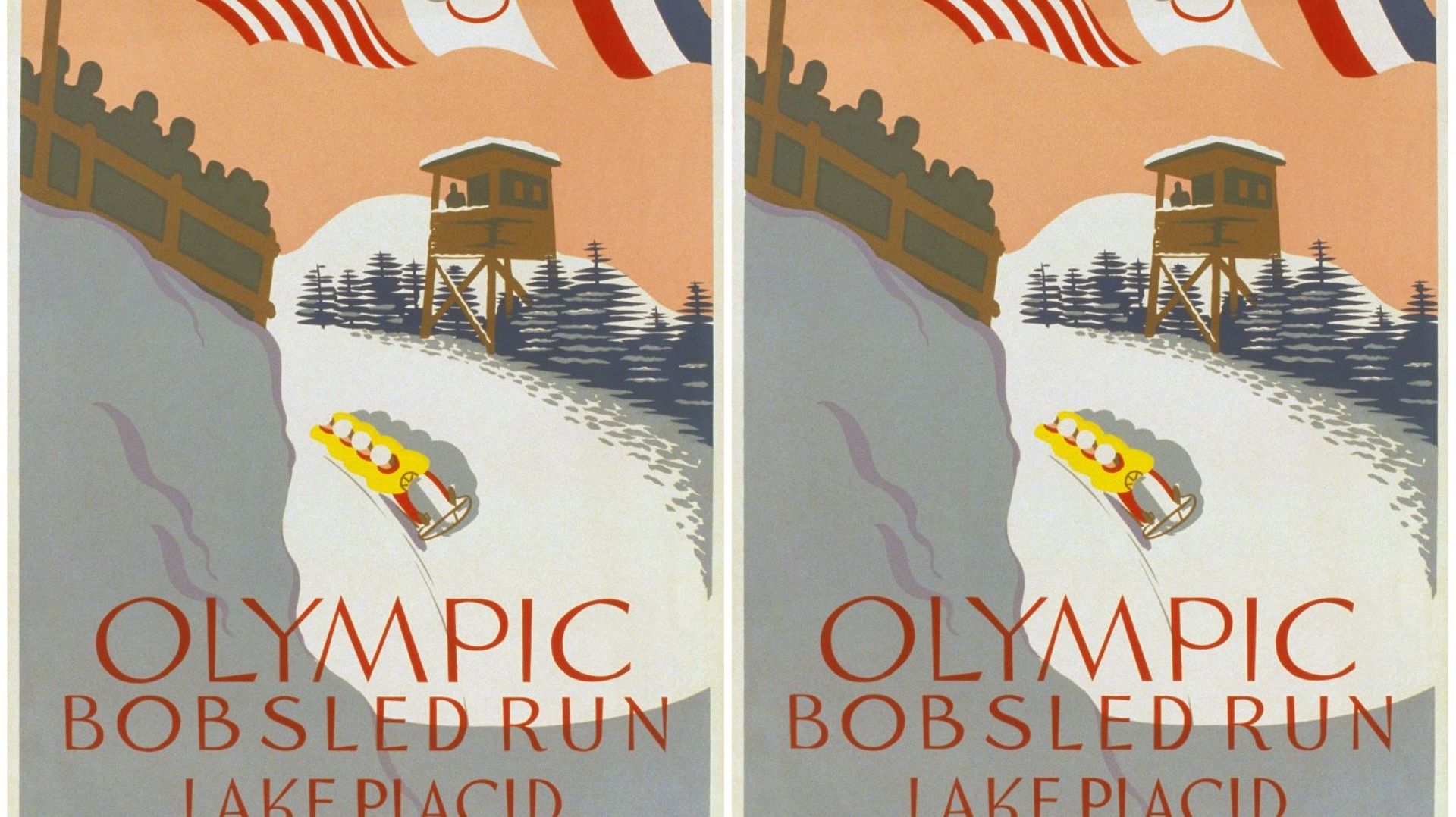 Le bobsleigh, aux Jeux d'hiver, en 1932