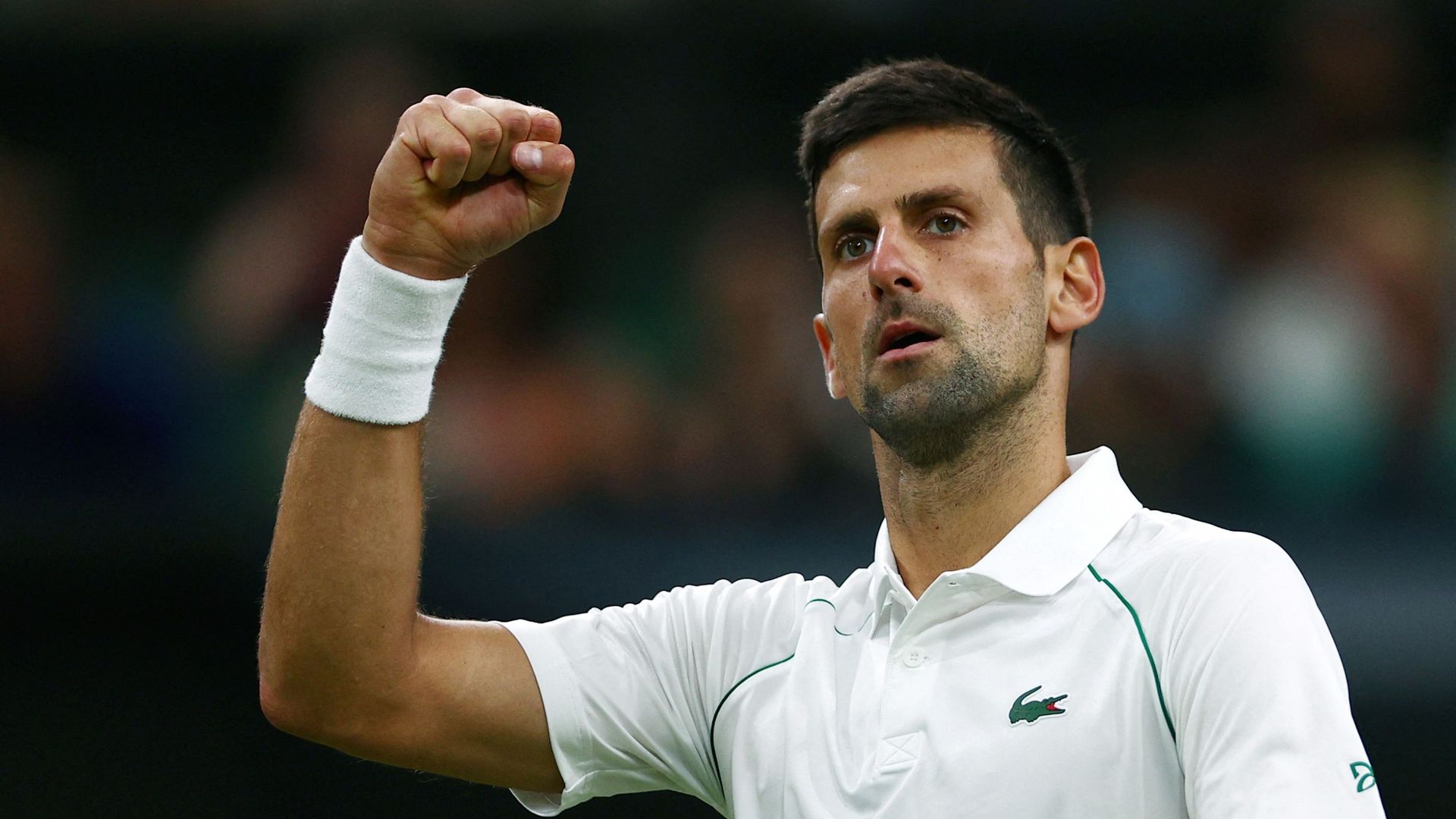 Novak Djokovic s'est qualifié pour les quarts de finale à Wimbledon.