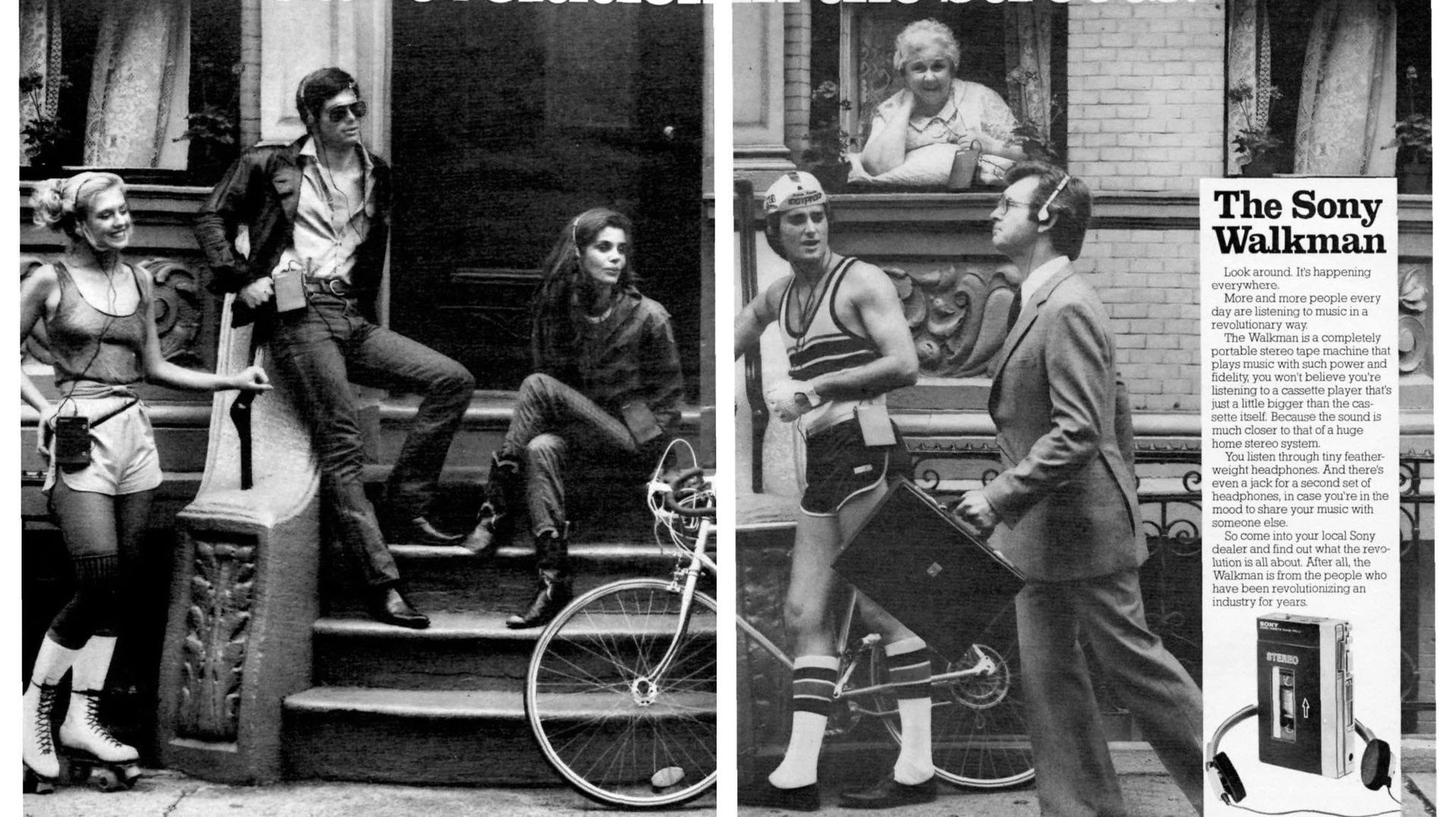 Le look amené par le casque audio du TPS-L2 (le premier Walkman de Sony) ayant parfois du mal à passer en rue, le lancement de ce dernier s'est accompagné d'une vaste campagne marketing en 1979.