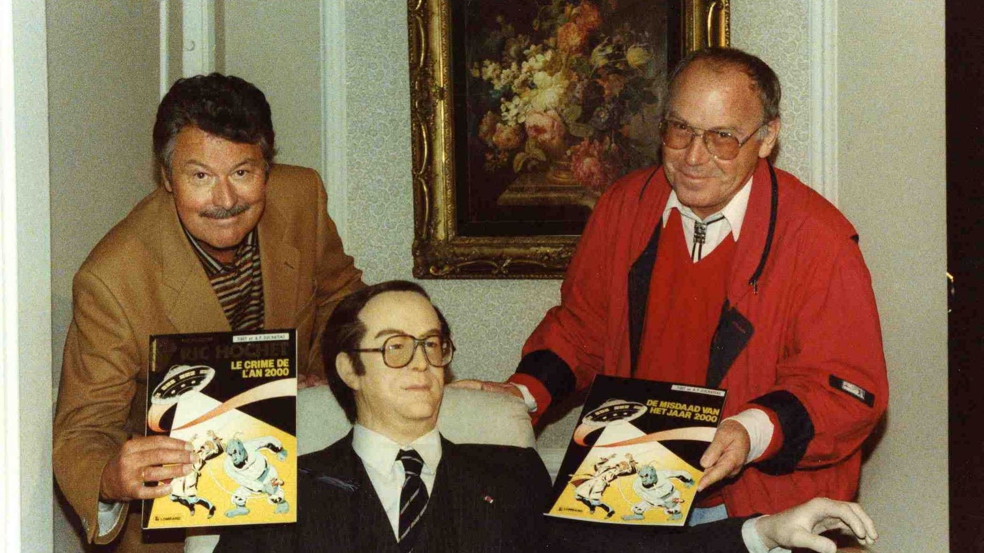 Le scénariste André-Paul Duchâteau (ici à gauche de la photo) est décédé le 26 août 2020