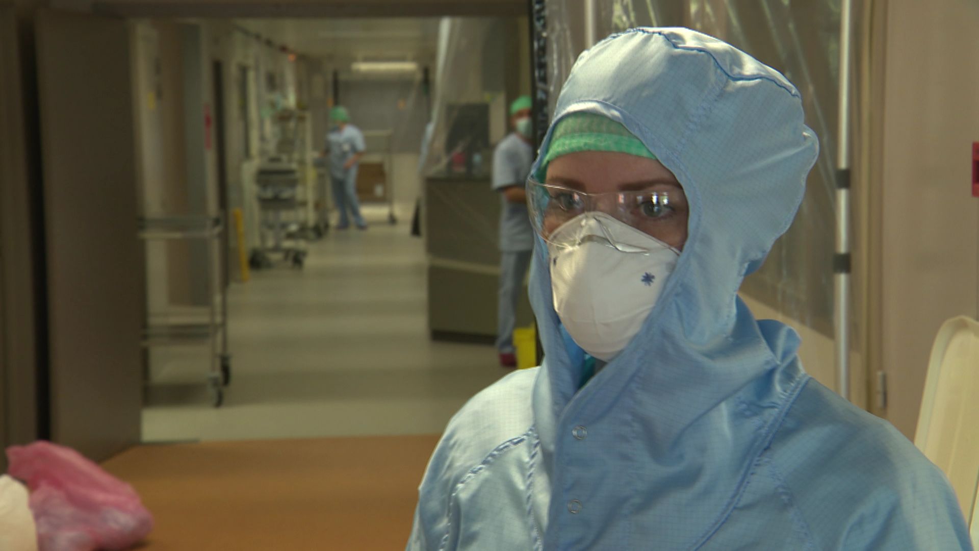 Justine Pourbaix, infirmière en soins intensifs à l'hôpital de Jolimont. 