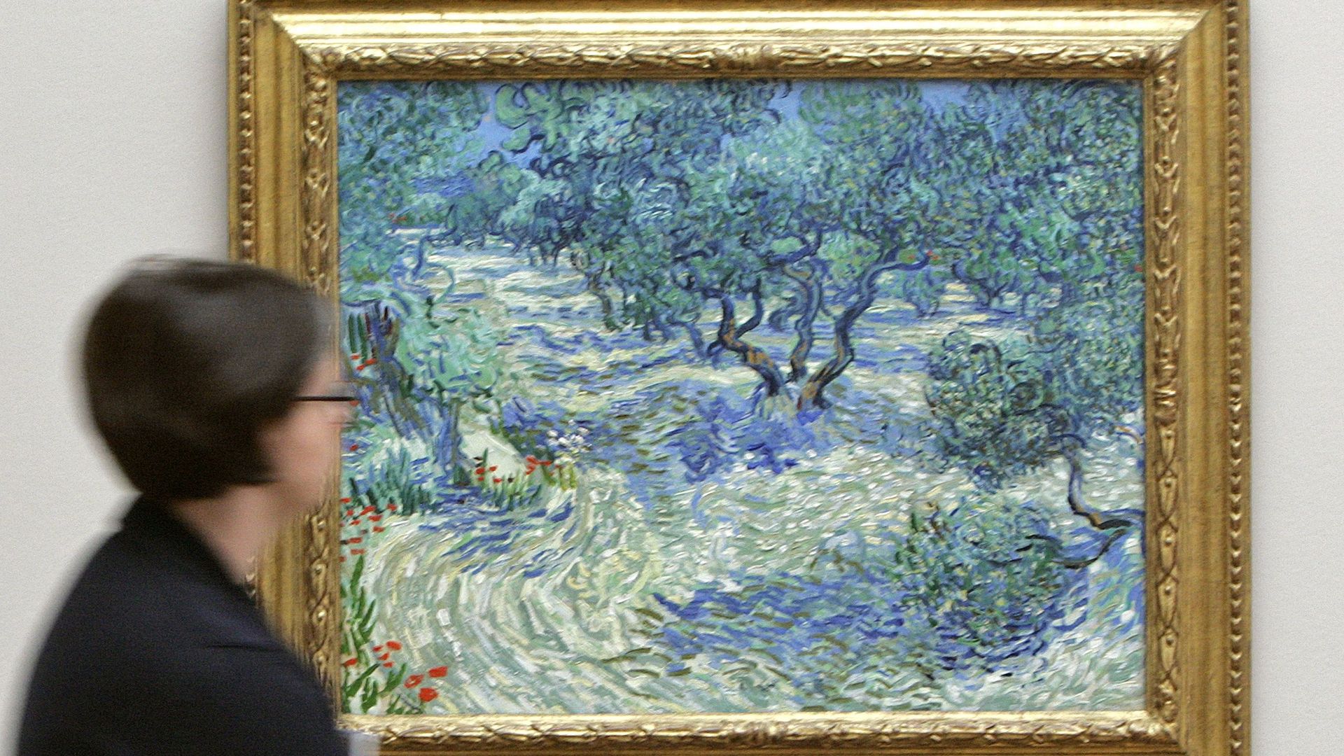 "Les Oliviers" fait partie d'une série de 18 tableaux consacrée à ces arbres et peints par Van Gogh à Saint-Rémy-de-Provence en 1889, dans l'asile où il était interné