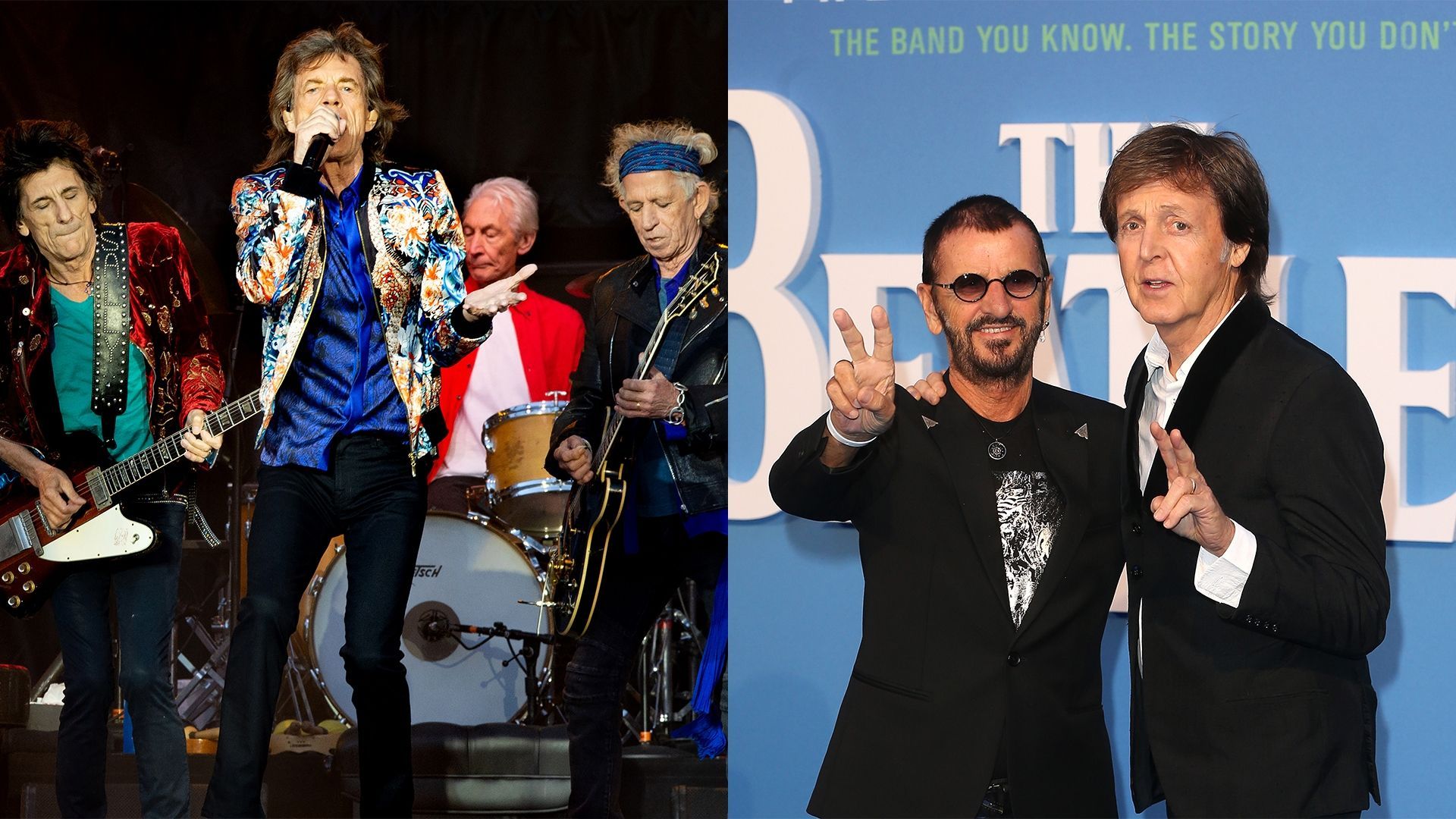 Rolling Stones - Paul McCartney et Ringo Starr
