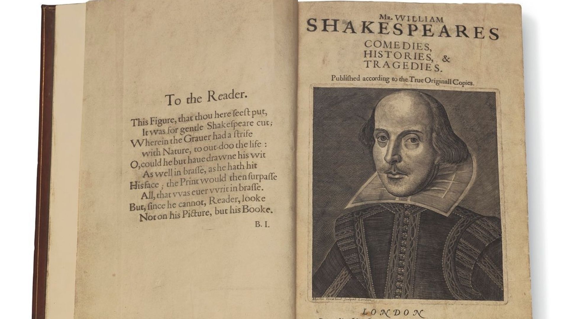 Une copie d'un "Premier Folio" de Shakespeare pourrait dépasser les 6 millions de dollars lors d'une vente Christie's à New York.