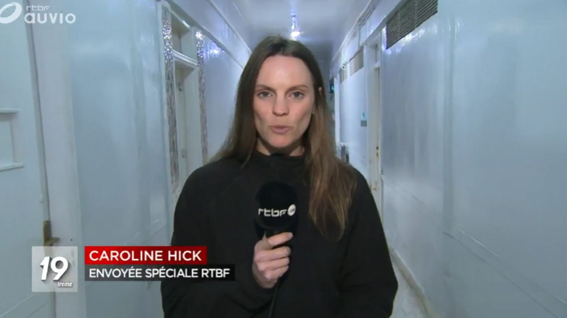 Caroline Hick, dans un hôpital syrien en 2019, au plus près des victimes de Daesh.