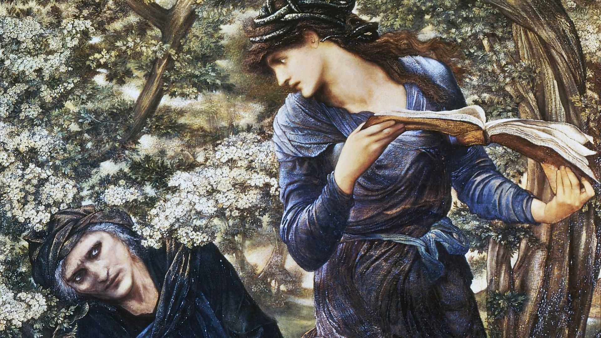 The beguiling of Merlin, peinture d’Edward Burne-Jones