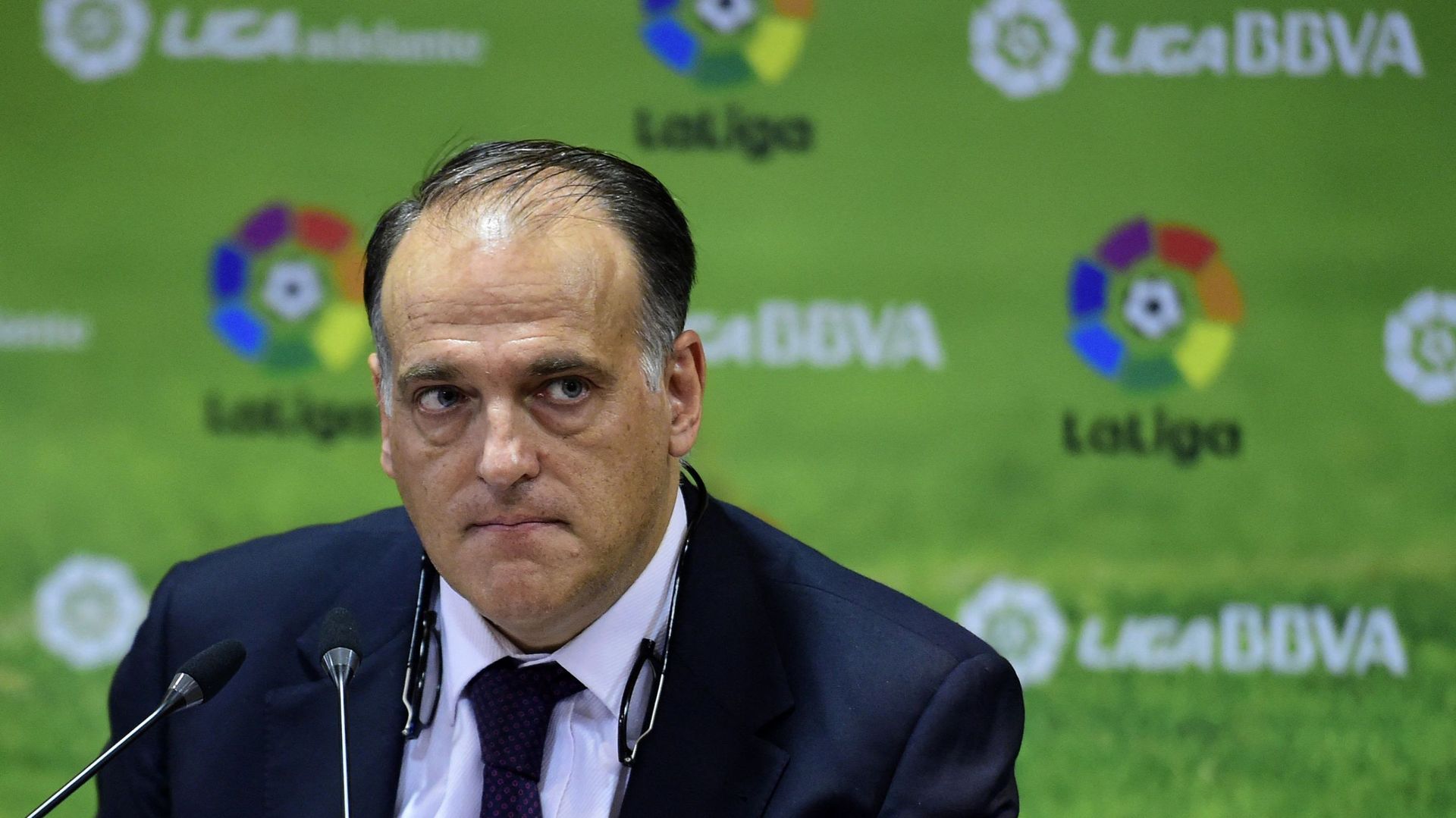 Le FC Barcelone a demandé lundi la démission de Javier Tebas, le président de LaLiga.