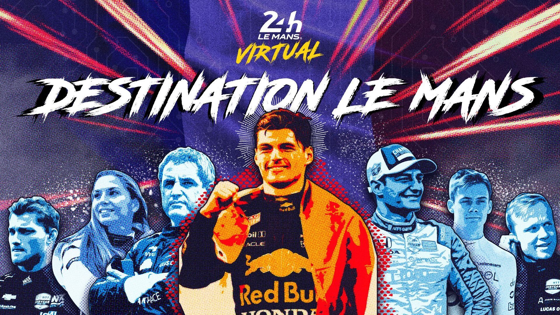Max Verstappen au départ des 24 Heures du Mans virtuelles