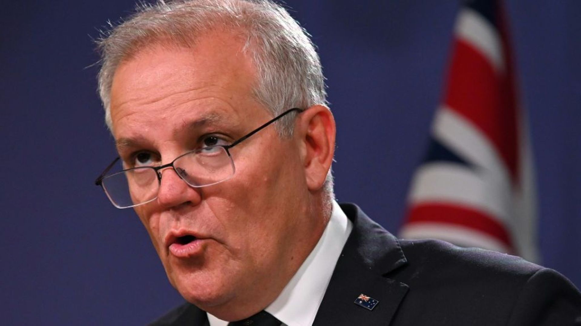 Le Premier ministre australien Scott Morrison, le 23 février 2022 à Sydney