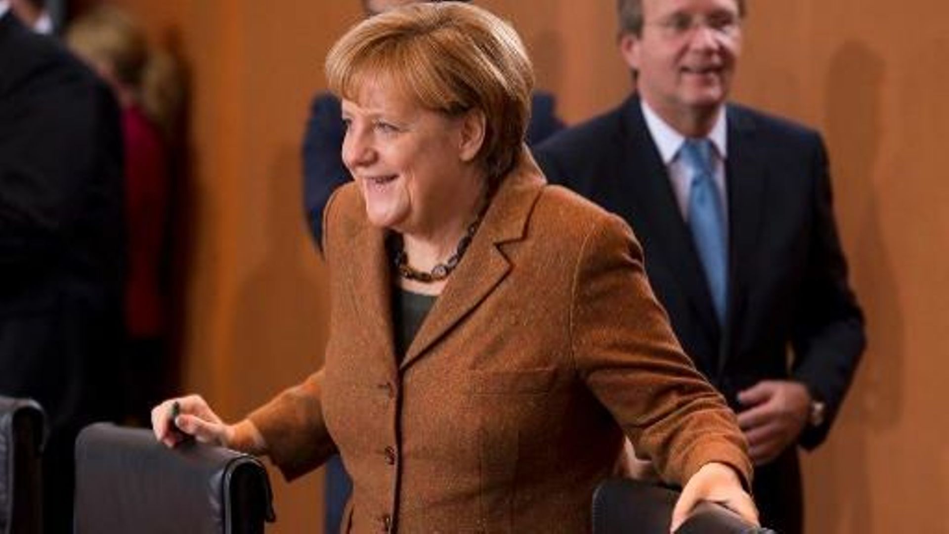 La chancelière allemande Angela Merkel, à Berlin, le 16 octobre 2013 