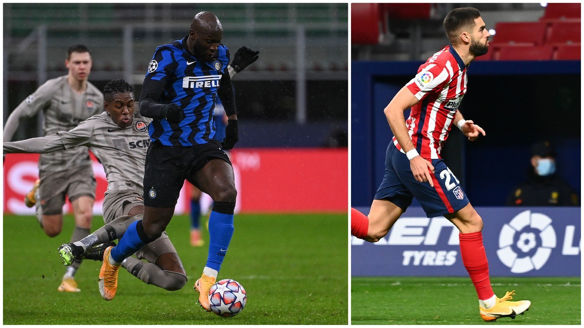 Romelu Lukaku et Yannick Carrasco