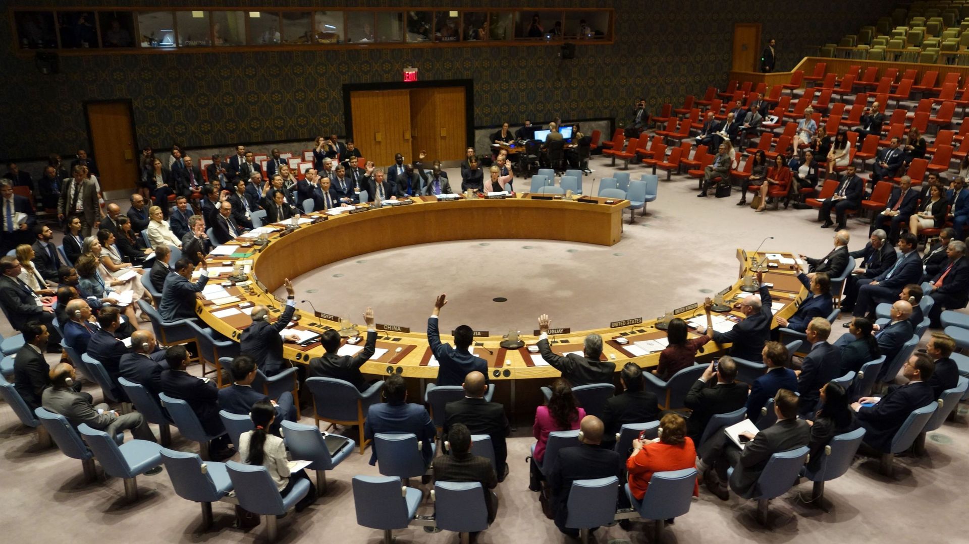 Le conseil de sécurité des Nations unies.
