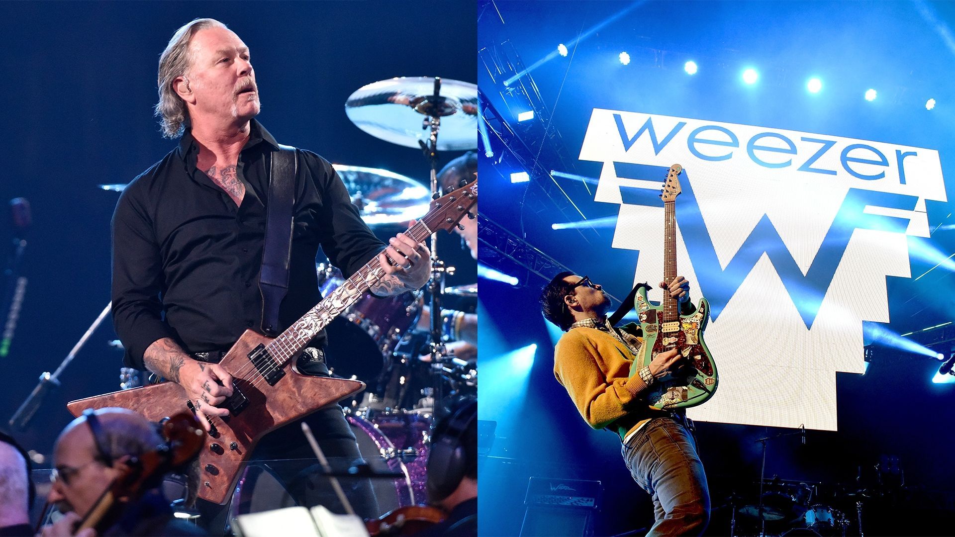 James Hetfield de Metallica / Rivers Cuomo de Weezer