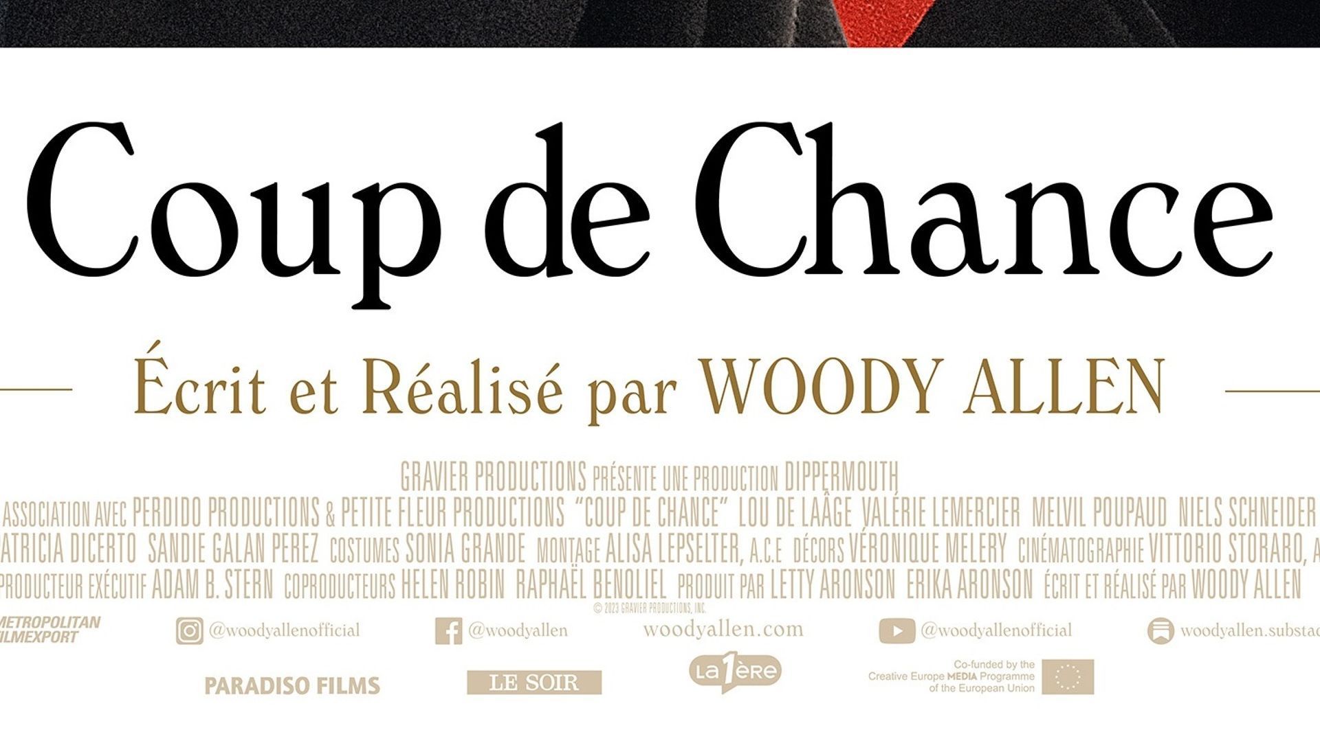 Woody Allen joue son Coup de Chance dans la bande-annonce de son nouveau  film
